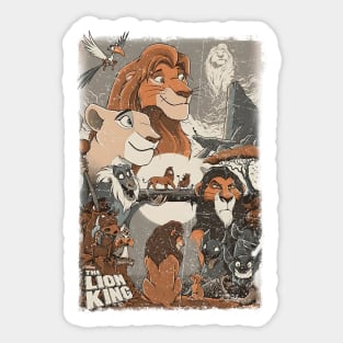 The Lion King Movie Characters Sticker